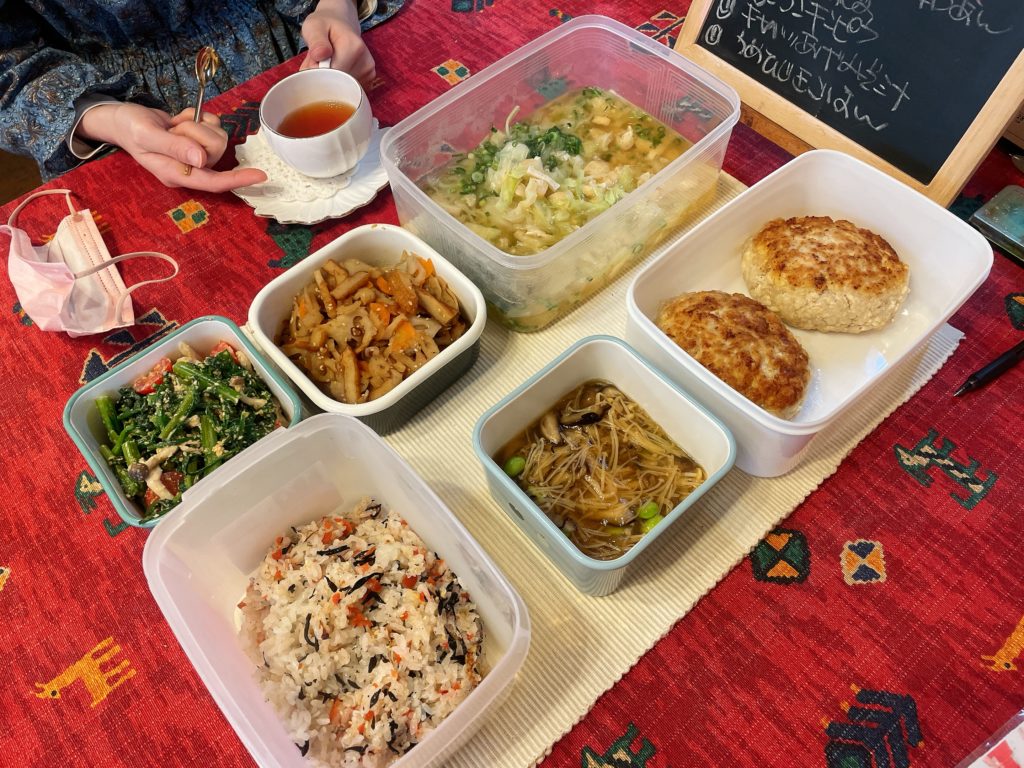 料理教室マンツーマン豆腐ハンバーグセット