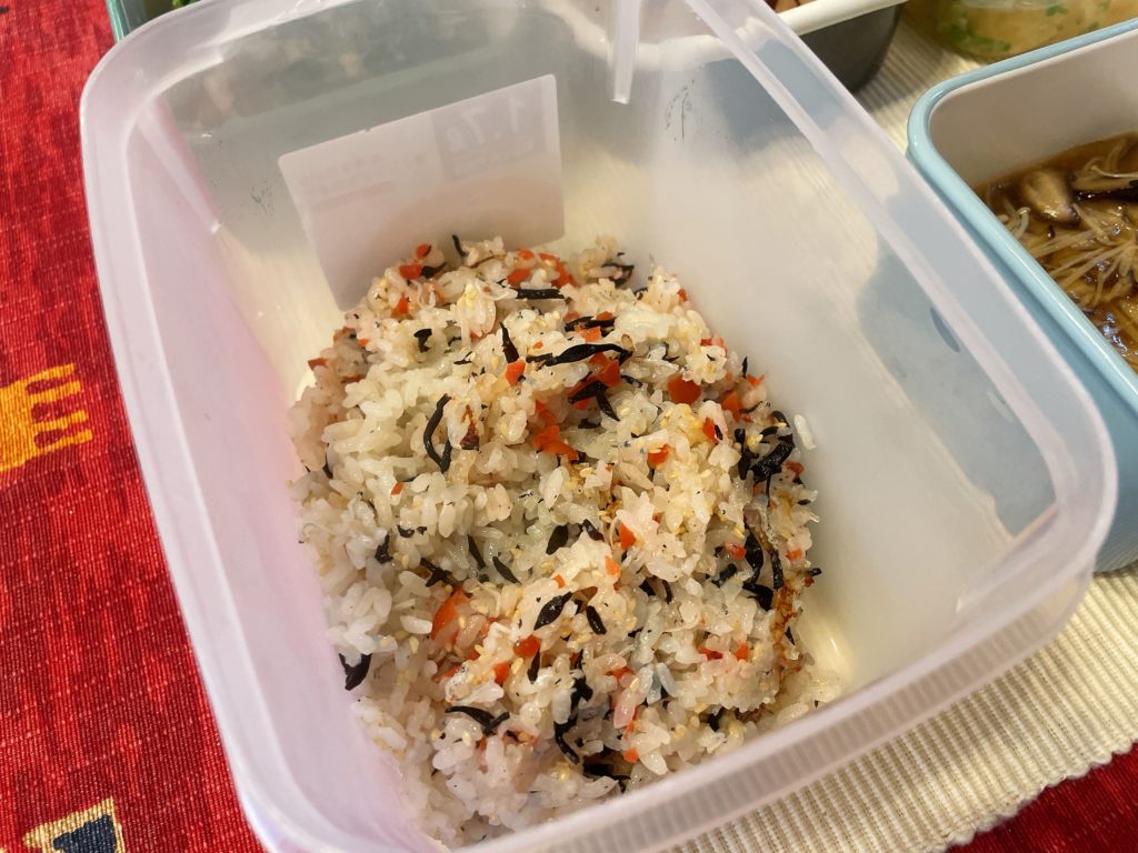 料理教室マンツーマン梅ひじきごはん