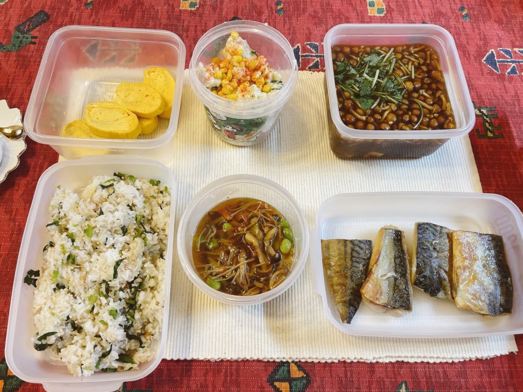 料理教室マンツーマンサバきのこあんかけセット