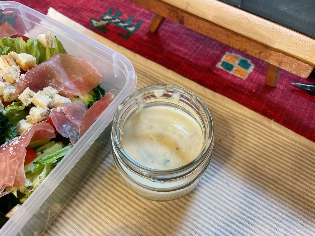 料理教室マンツーマンシーザードレッシング