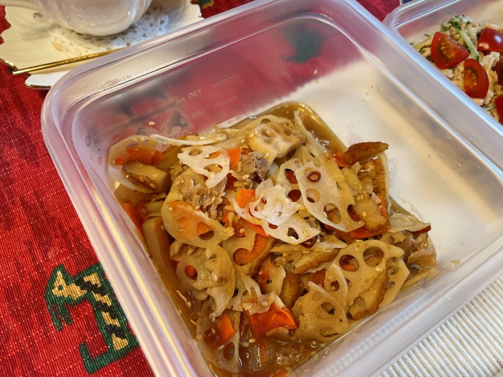 料理教室マンツーマンレンコンきんぴら