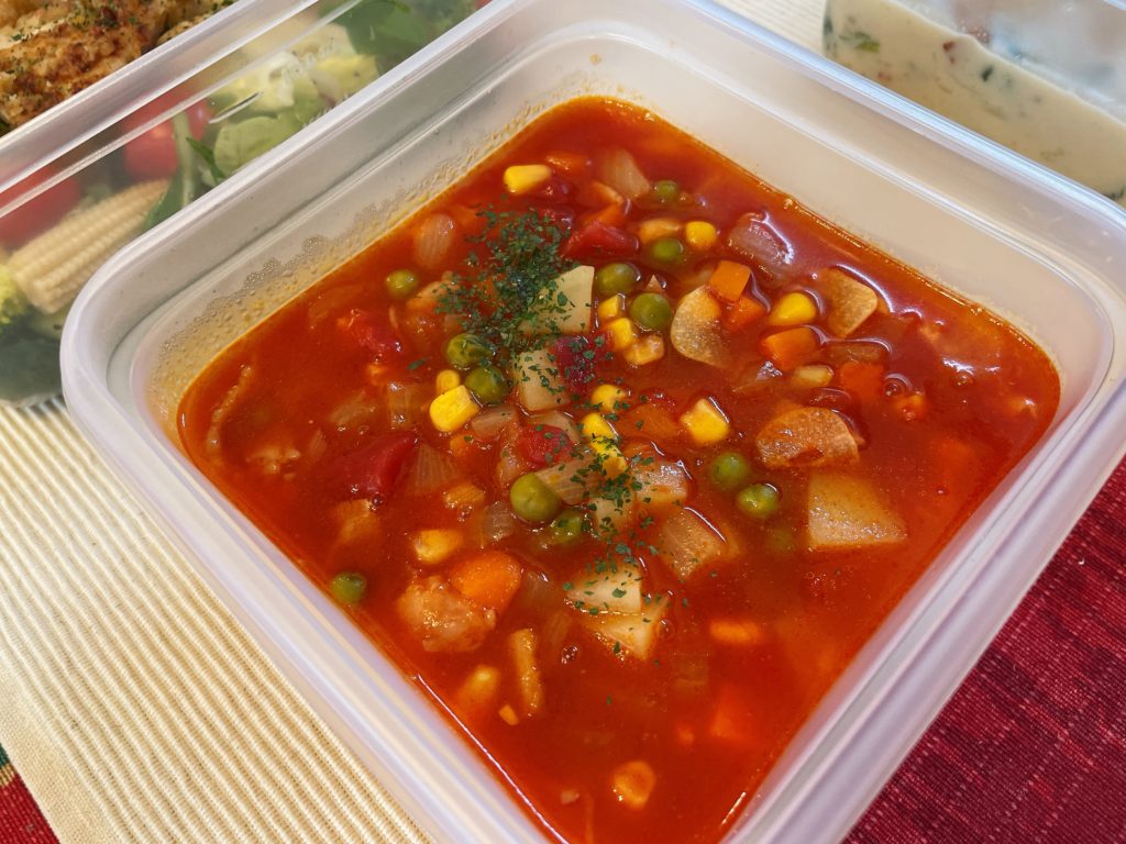 料理教室マンツーマンミネストローネスープ