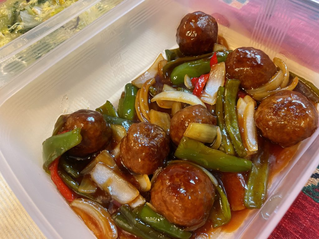 料理教室マンツーマン甘酢団子炒め