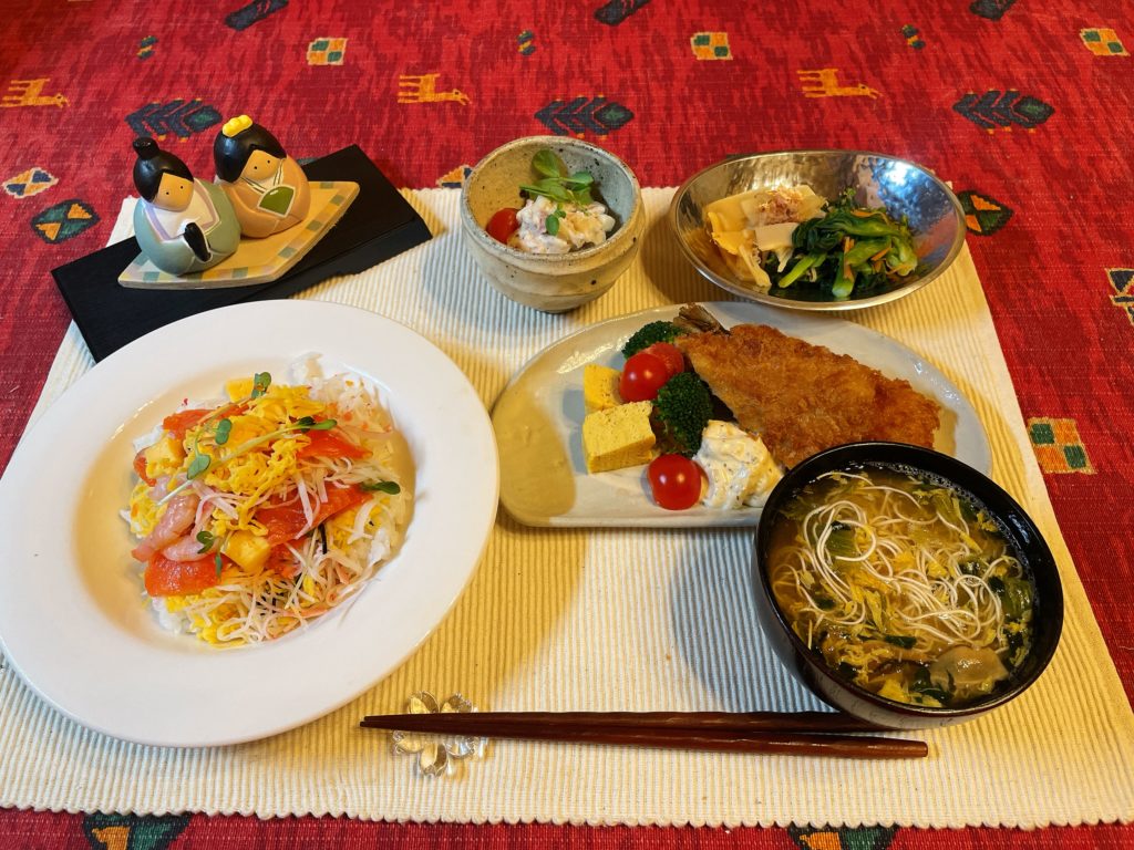 料理教室マンツーマンちらし寿司セット