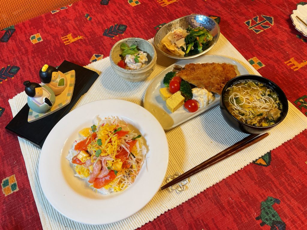 料理教室マンツーマンちらし寿司セット