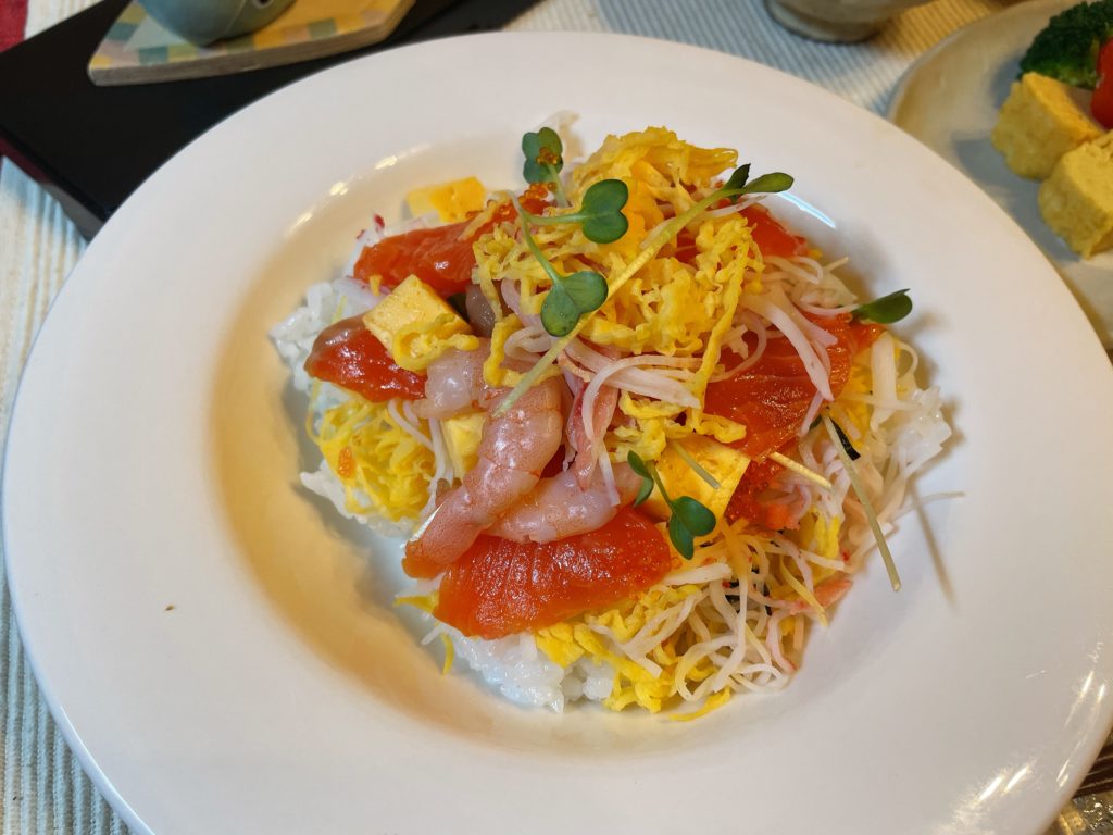 料理教室マンツーマンちらし寿司