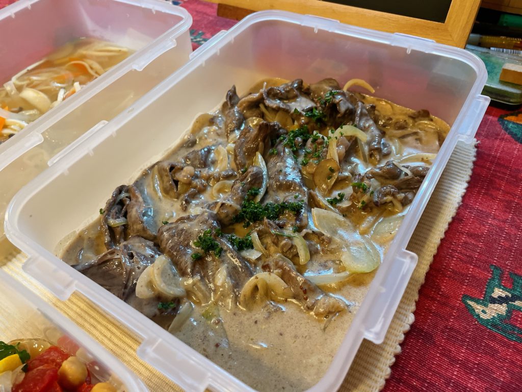 料理教室マンツーマンビーフストロガノフ