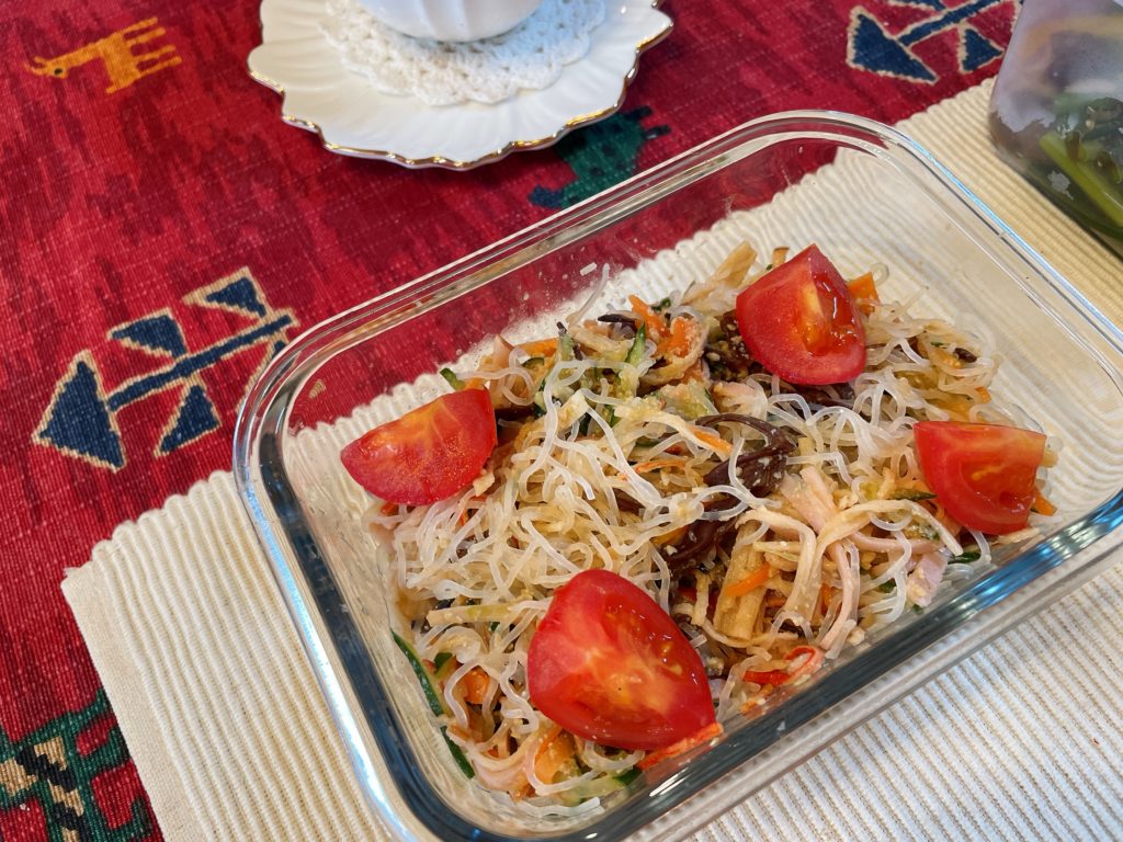 料理教室マンツーマン春雨酢の物