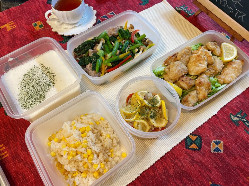 料理教室マンツーマンガーリックナゲット風チキンセット