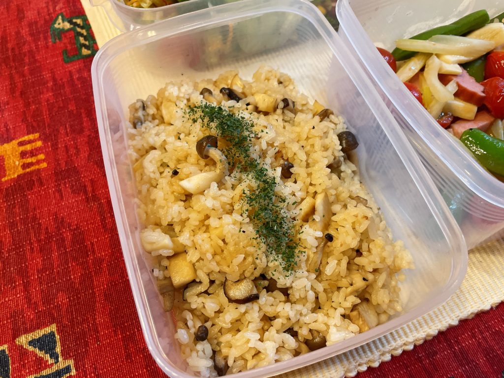 料理教室マンツーマンきのこバターライス