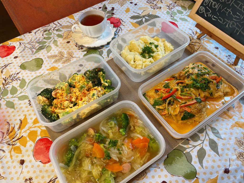 料理教室マンツーマンチキンクリーム煮セット