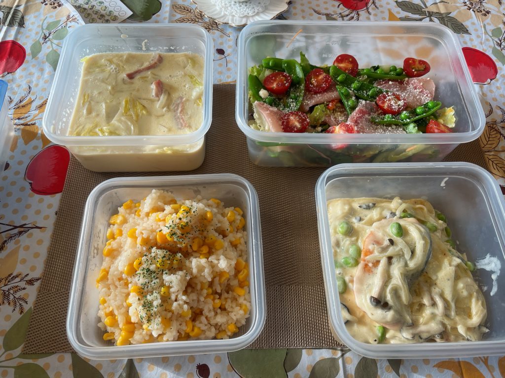 料理教室マンツーマン鮭クリーム煮セット