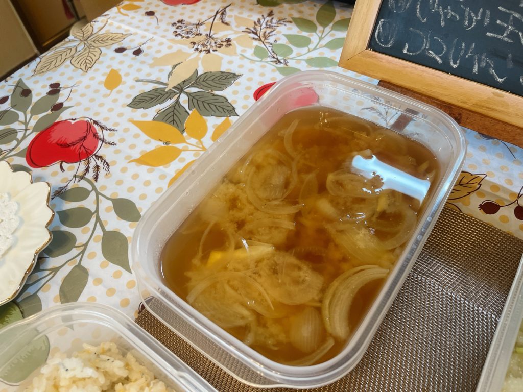 料理教室マンツーマンじゃが玉味噌汁