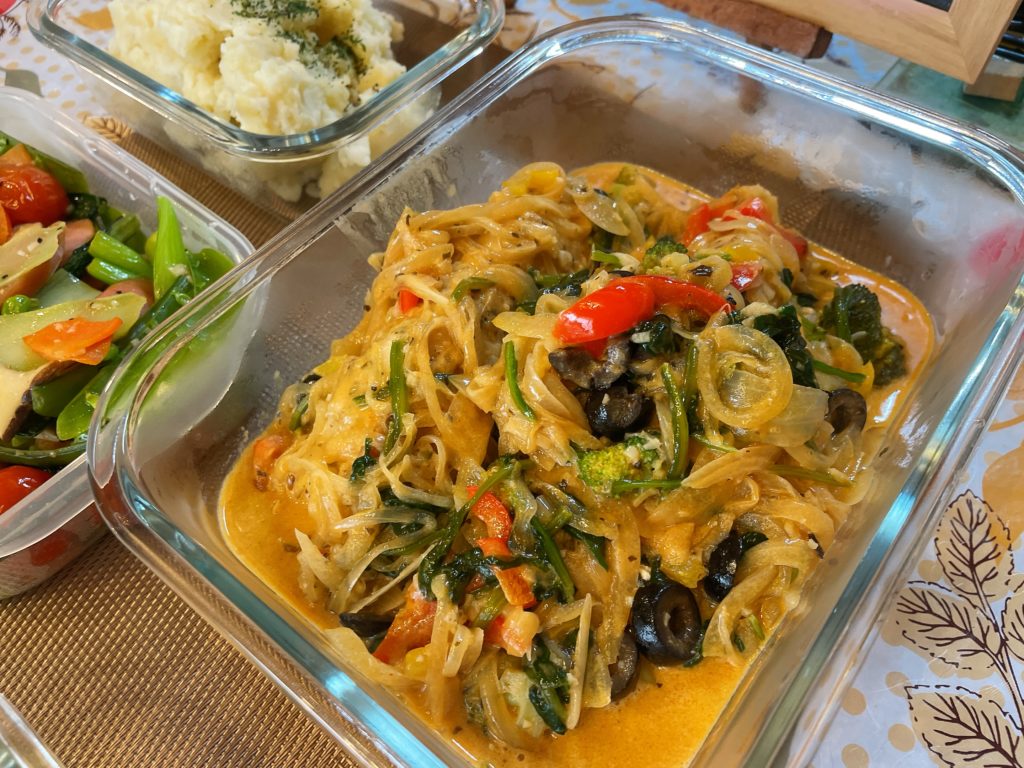 料理教室マンツーマンチキンハーブクリーム煮