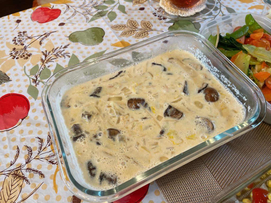 料理教室マンツーマン白菜豆乳スープ