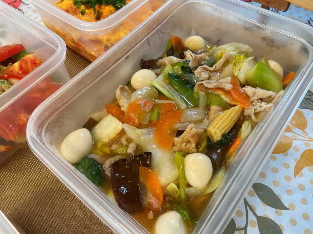料理教室マンツーマン八宝菜
