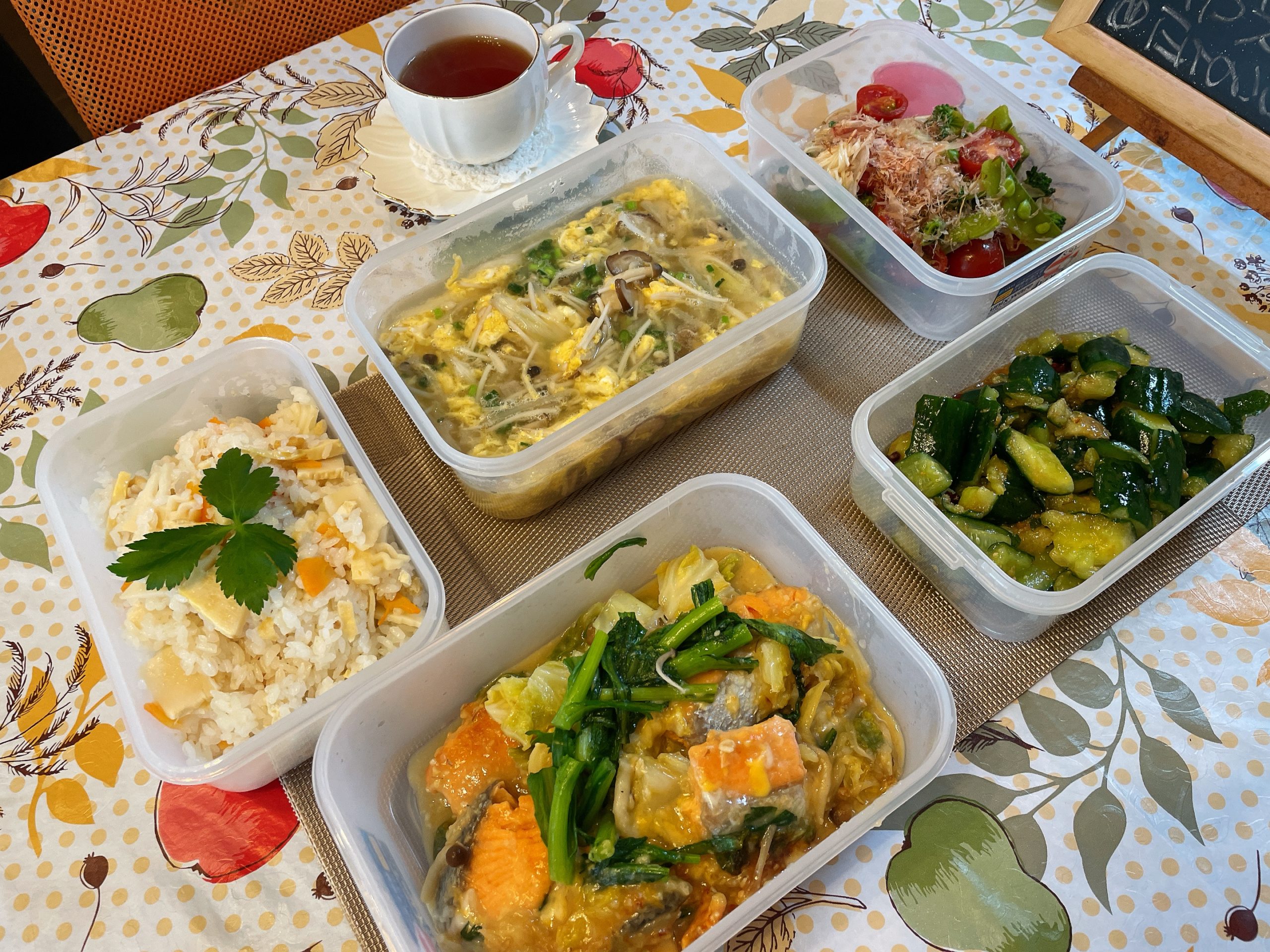 料理教室マンツーマン鮭ちゃんちゃん焼きセット