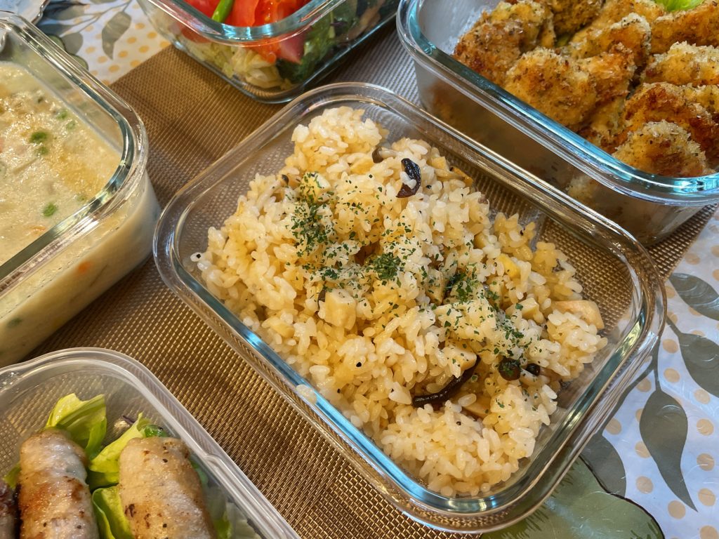 料理教室マンツーマンきのこバターライス