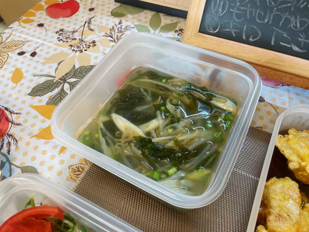 料理教室マンツーマン生姜ネギスープ