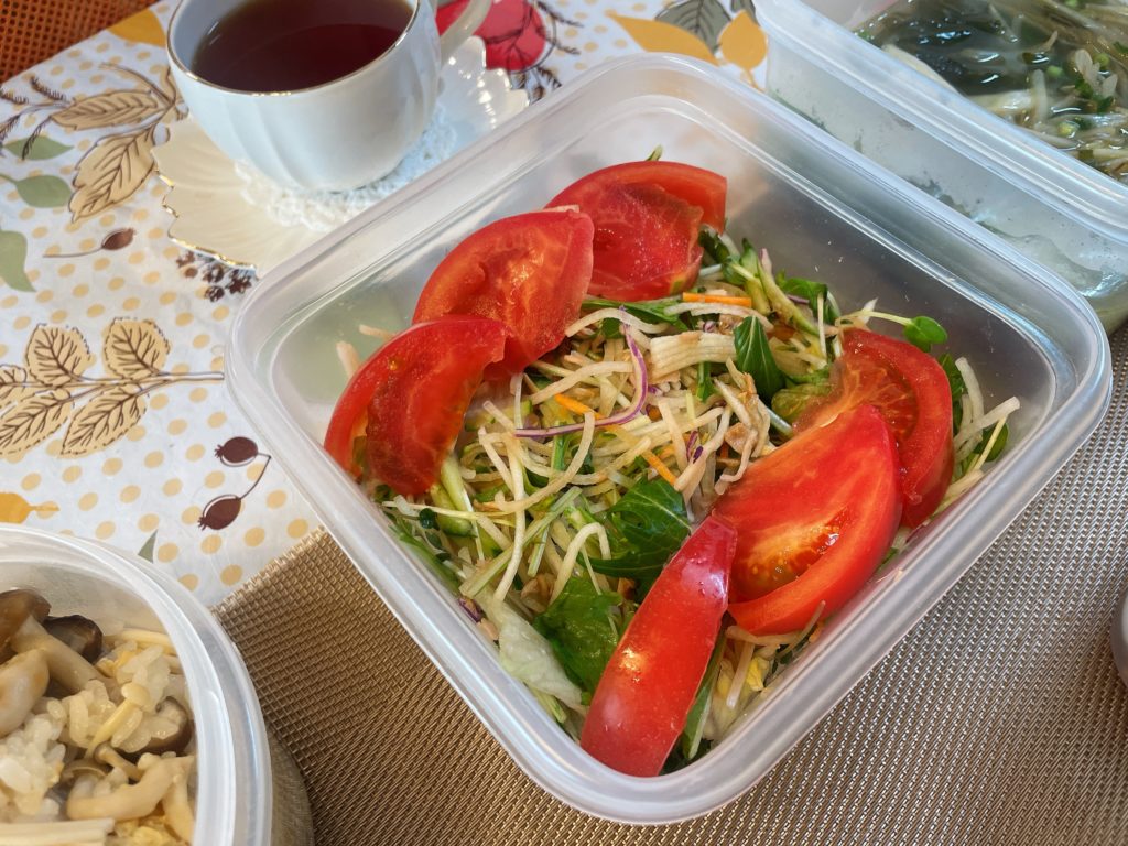 料理教室マンツーマン大根シーチキンサラダ