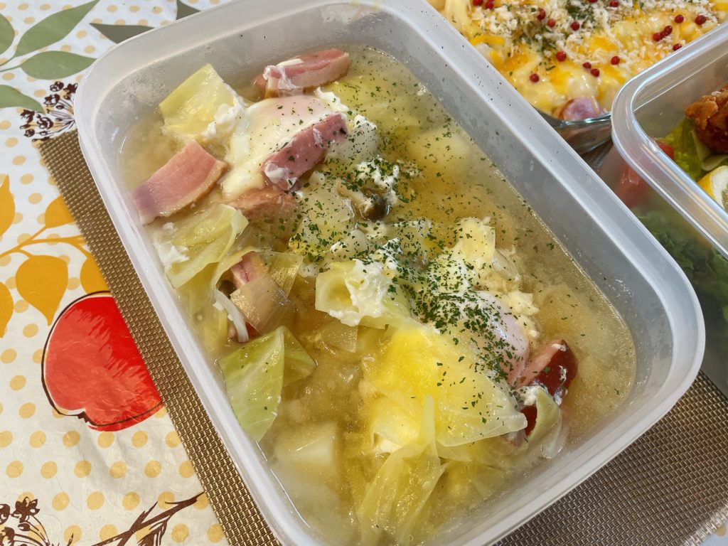 料理教室マンツーマン野菜スープ