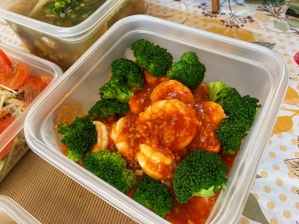 料理教室マンツーマンエビチリ