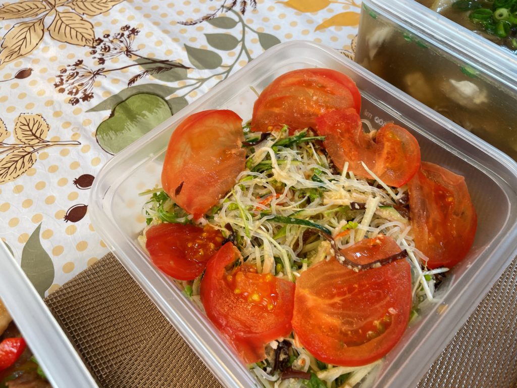 料理教室マンツーマン春雨サラダ