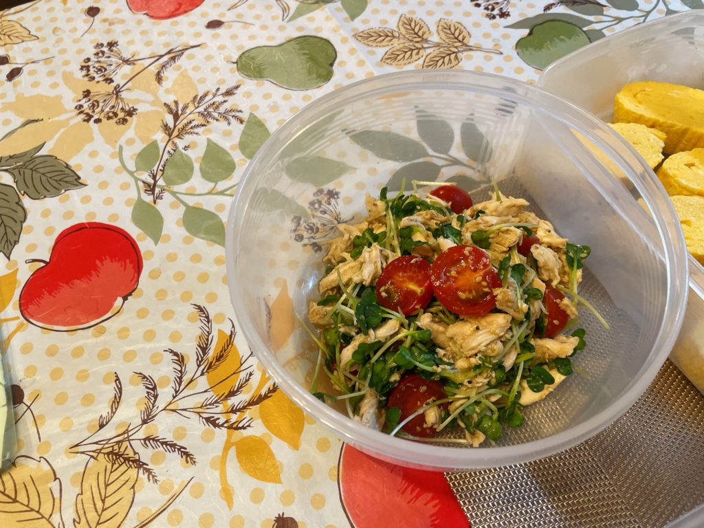 料理教室マンツーマンささみカイワレ