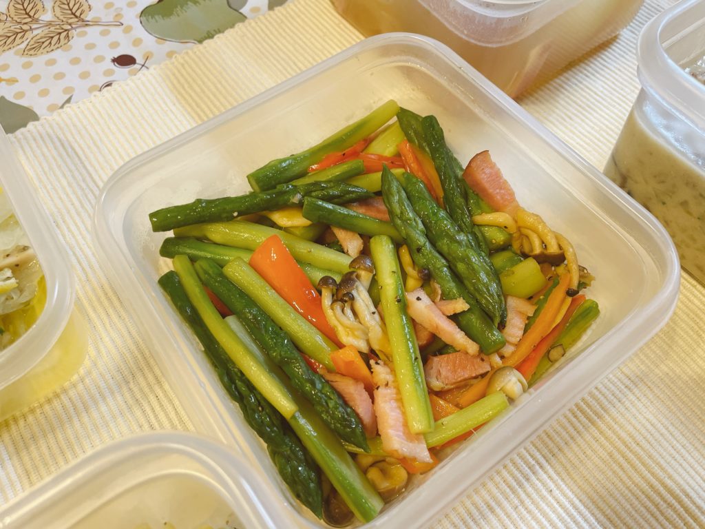 料理教室マンツーマンアスパラソテー