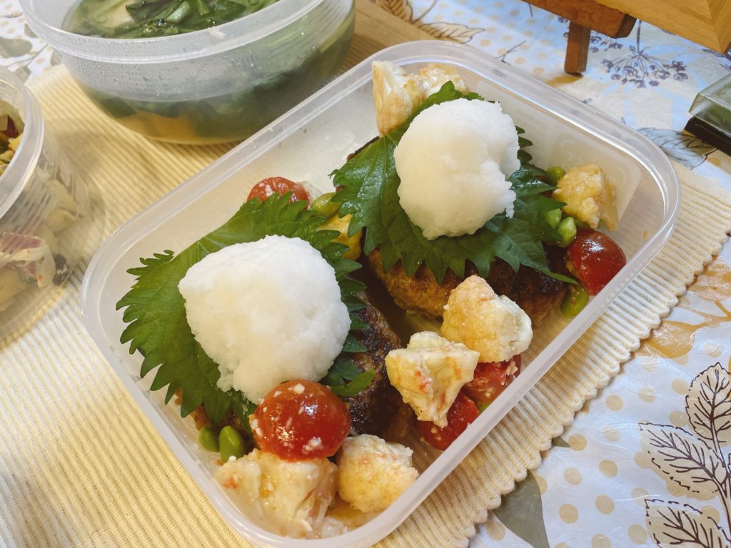 料理教室マンツーマン和風ハンバーグ