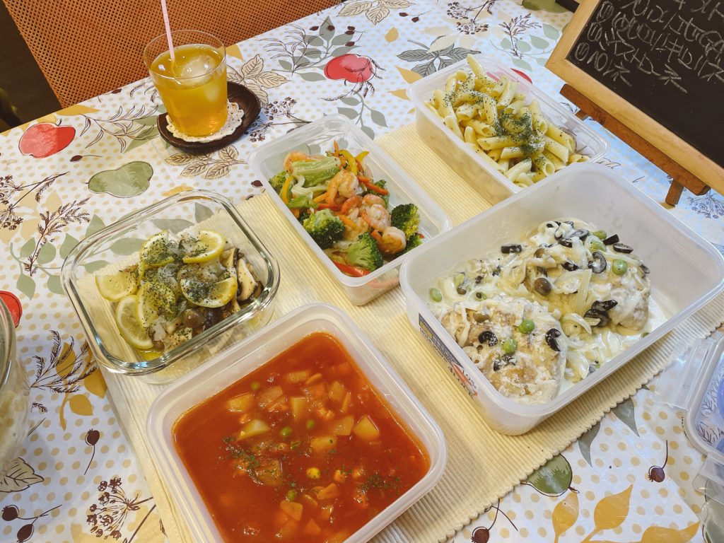 料理教室マンツーマンチキンクリーム煮セット