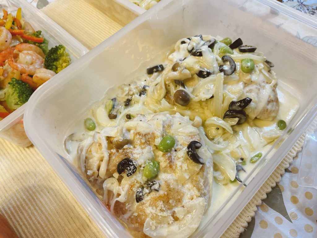 料理教室マンツーマンチキンクリーム煮