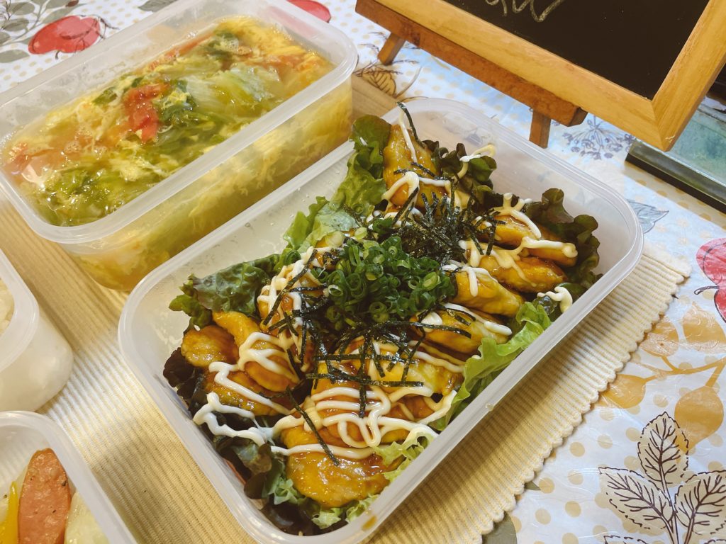 料理教室マンツーマン照りマヨチキン