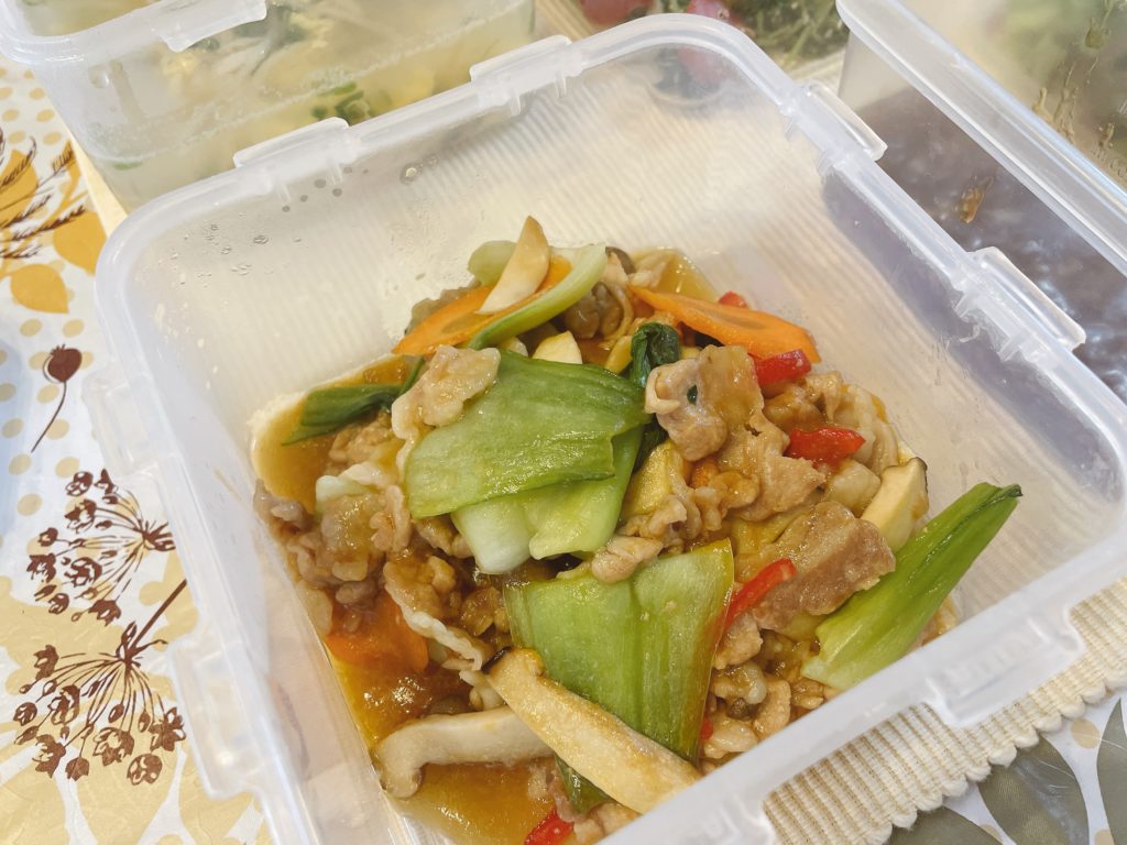 料理教室マンツーマン青梗菜オイスター