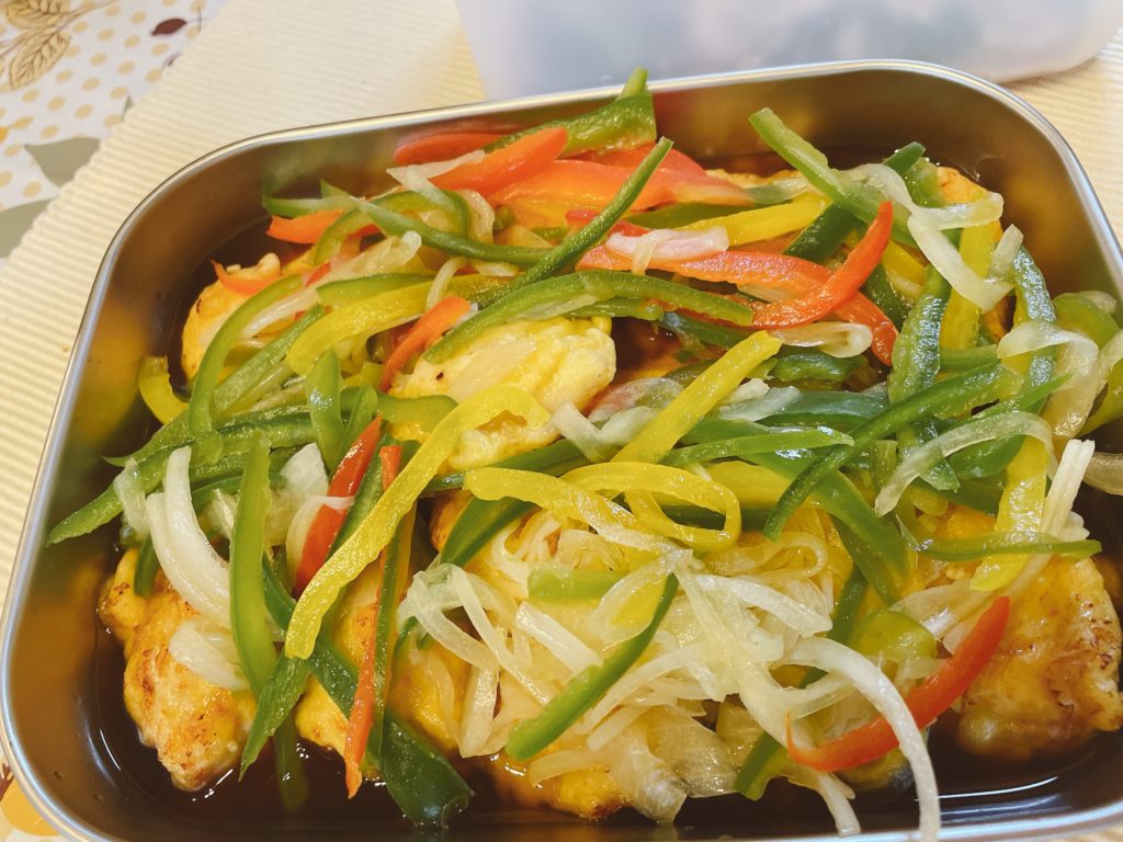 料理教室マンツーマンカラフルチキン南蛮