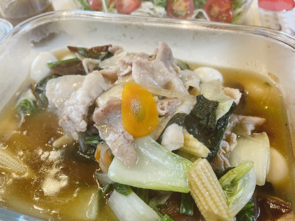 料理教室マンツーマン八宝菜