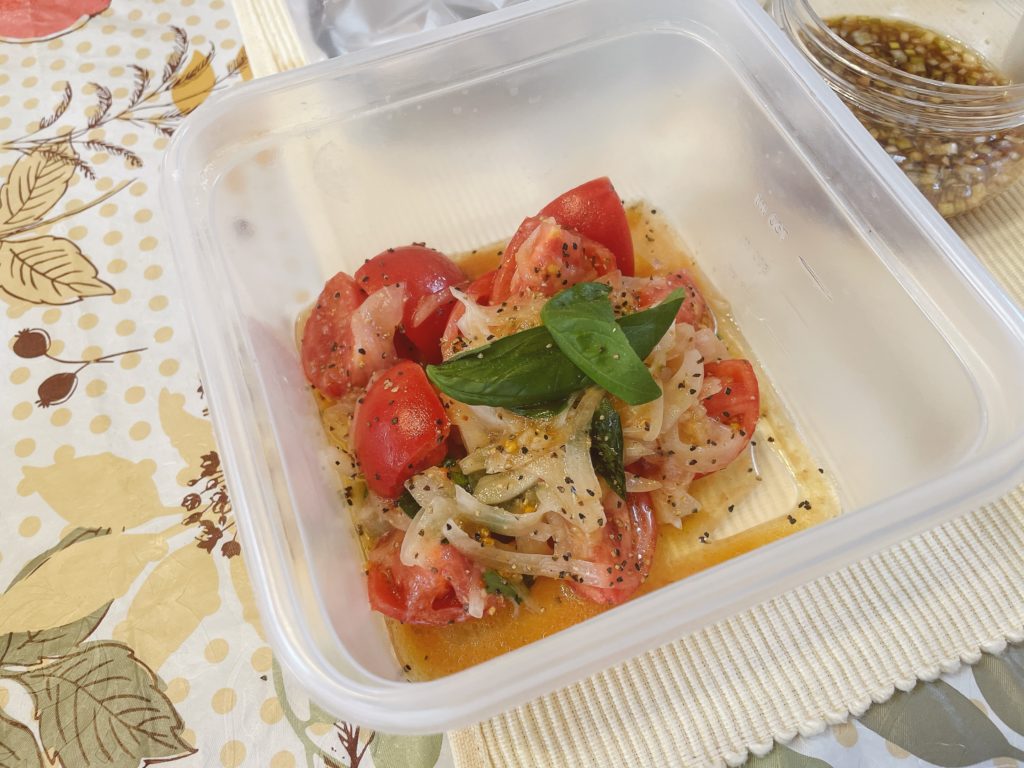 料理教室マンツーマントマトバジル