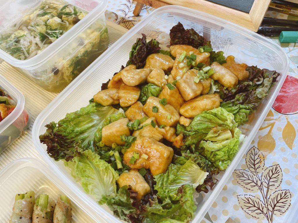 料理教室マンツーマンチキン甘しょっぱい焼き