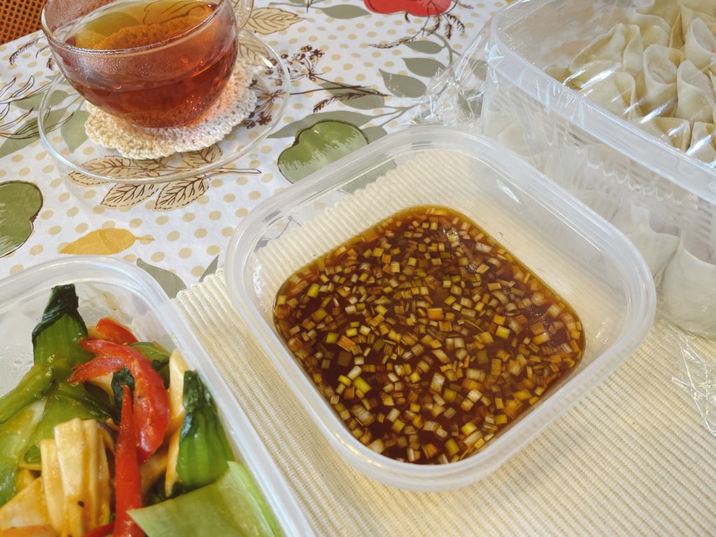 料理教室マンツーマン水餃子のタレ