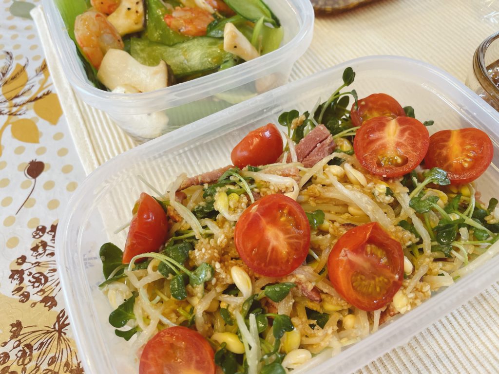 料理教室マンツーマンもやし豆苗