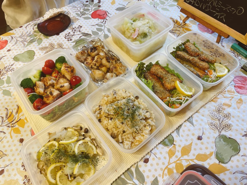 料理教室マンツーマン鮭ハーブ揚げセット