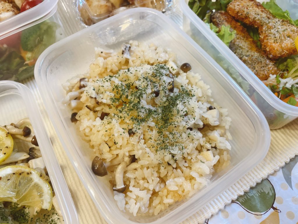 料理教室マンツーマンきのこバターライス