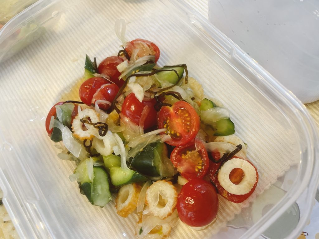 料理教室マンツーマン新玉きゅうりトマト