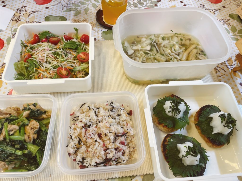 料理教室マンツーマン和風ハンバーグセット