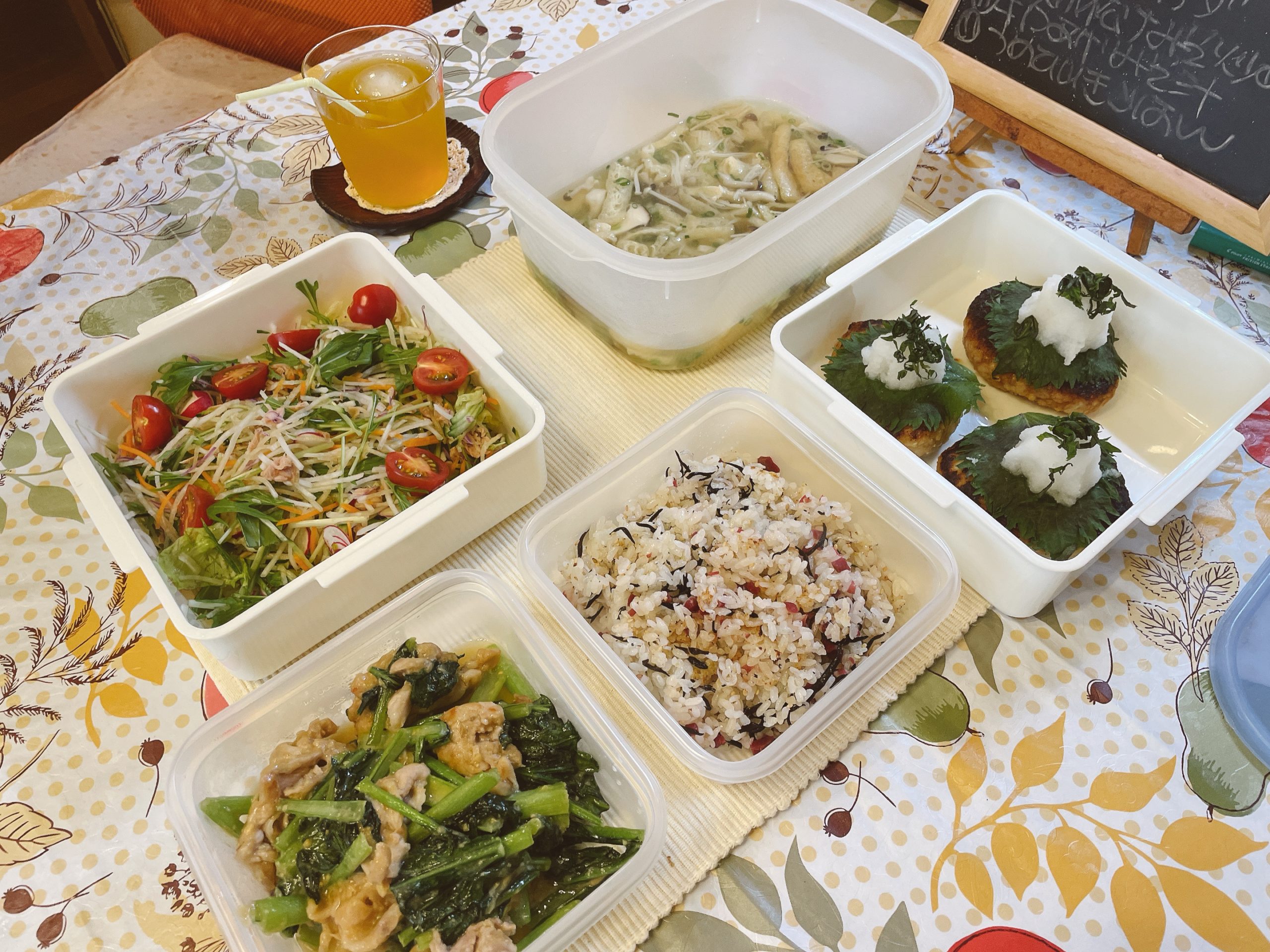 料理教室マンツーマン和風ハンバーグセット