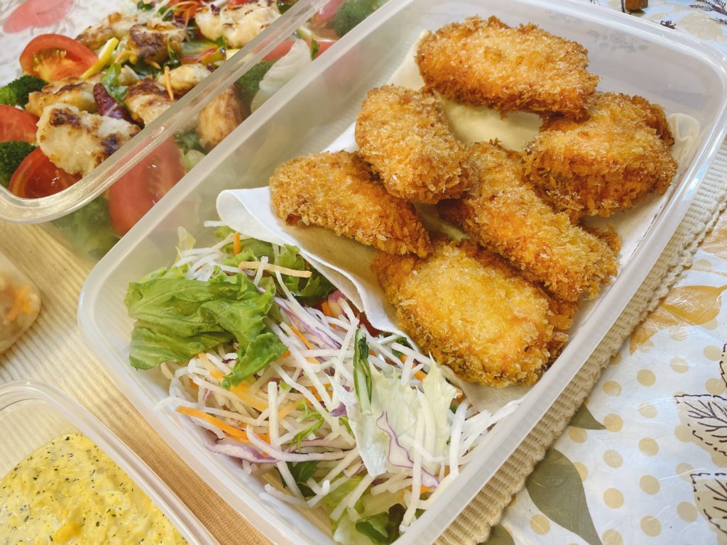 料理教室マンツーマン鮭フライ