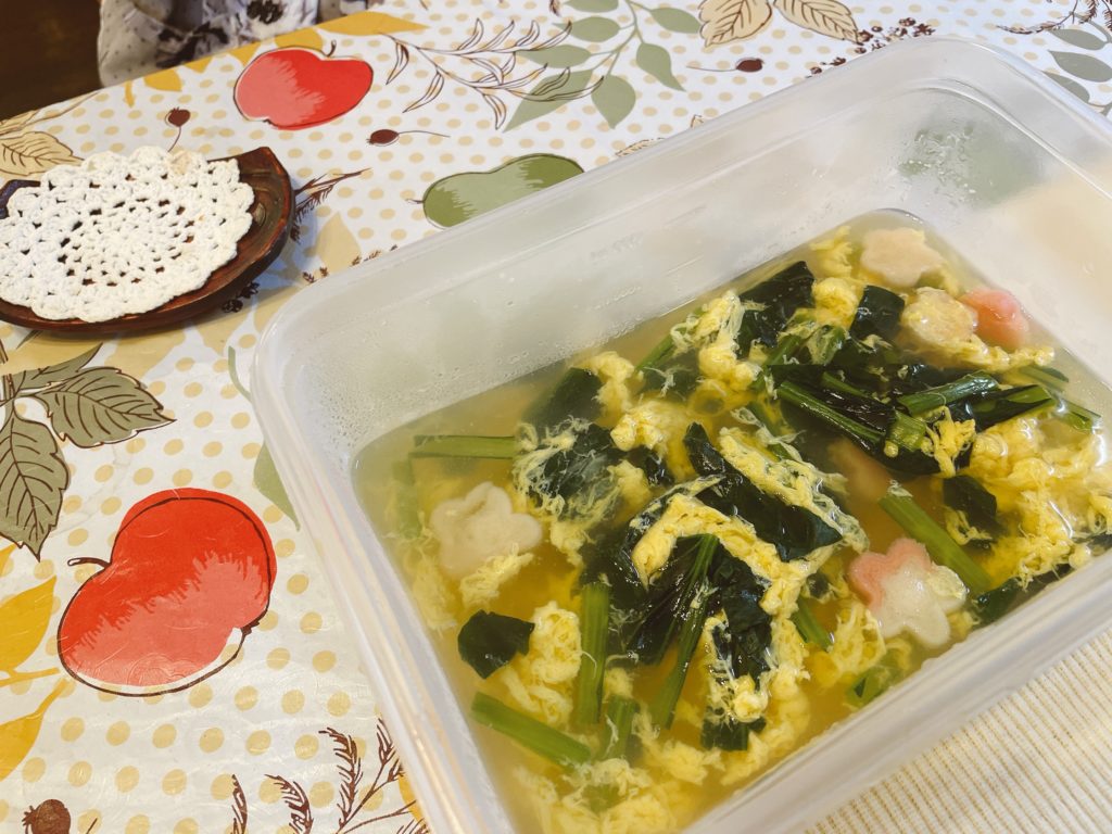 料理教室マンツーマンかきたま汁