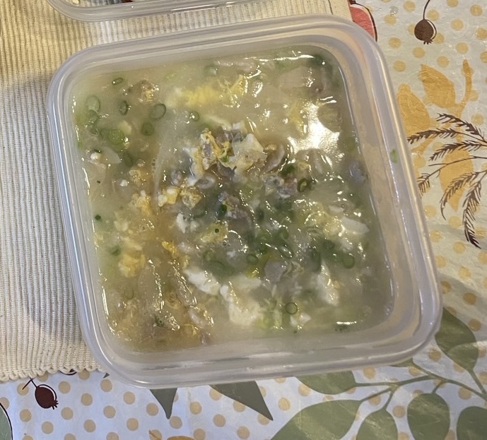 料理教室マンツーマン豚ネギスープ