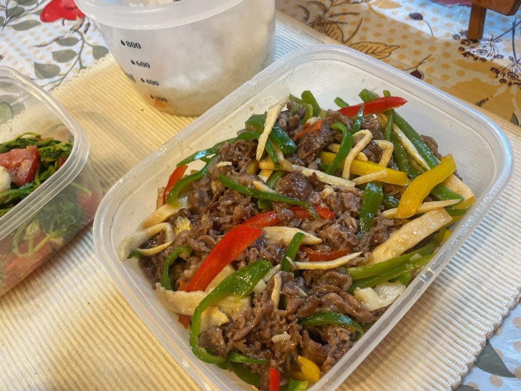 料理教室マンツーマン青椒肉絲風