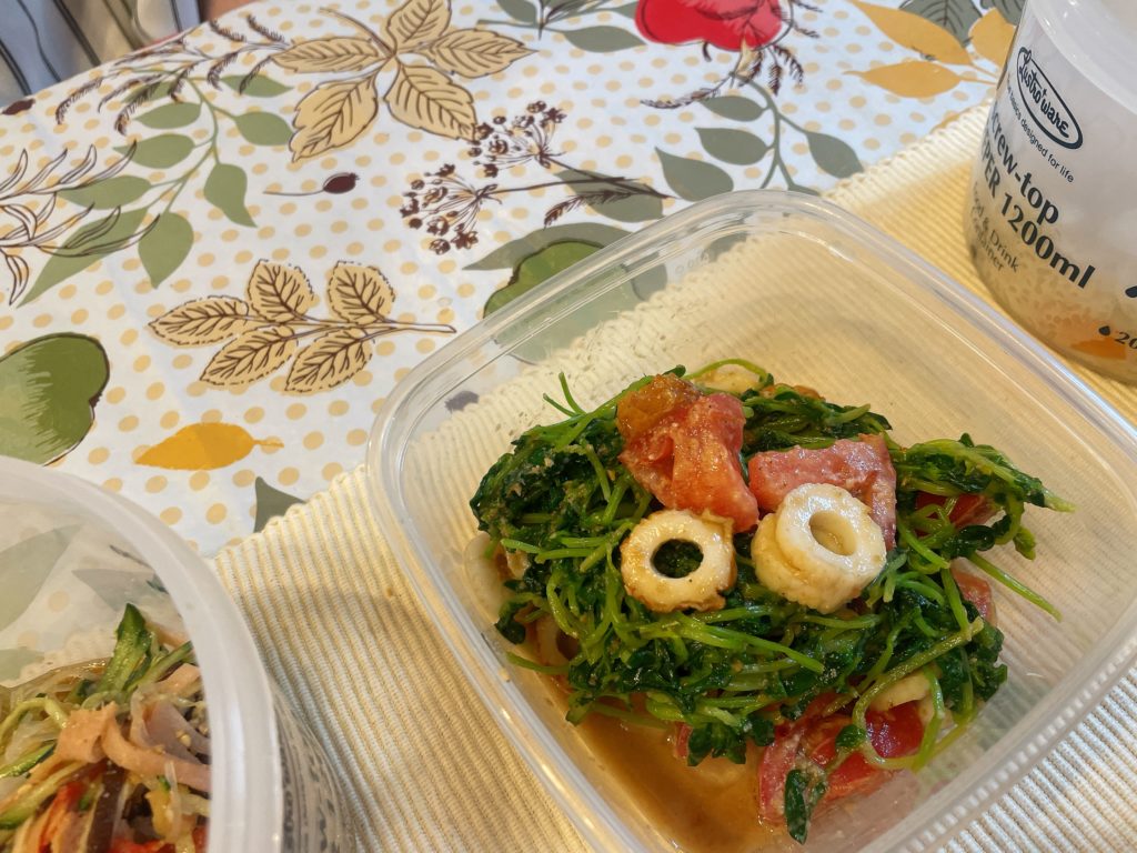 料理教室マンツーマン豆苗竹輪